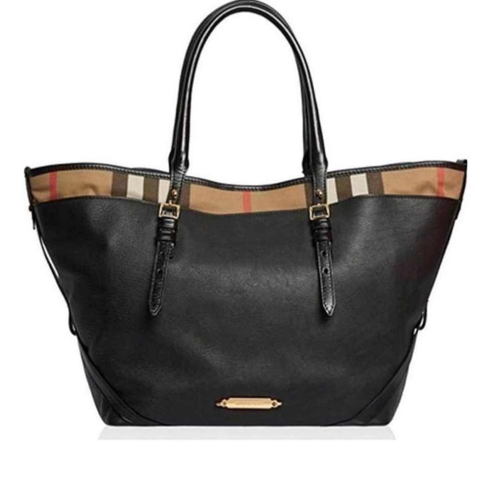 Burberry Black Leather Salisbury Tote Bag